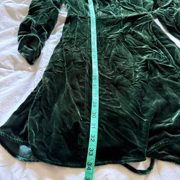 Reformation - Ottessa Velvet Wrap Dress - XLP - Picture 6 of 7